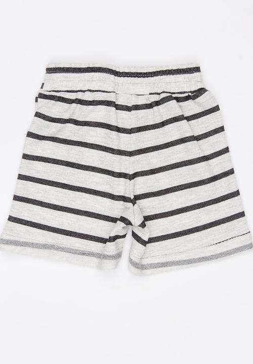 See-Saw - Knit Pull On Shorts Grey Melange