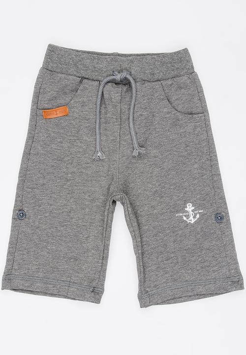 Pop Candy - Boys   Fleece Shorts Grey