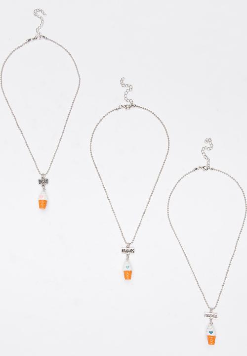Pop Candy - Girls BFF Necklace Set Multi-colour