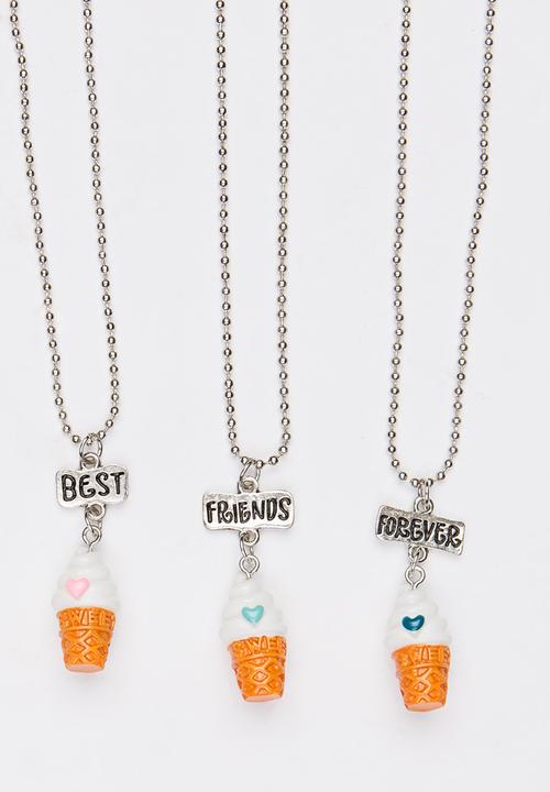 Pop Candy - Girls BFF Necklace Set Multi-colour