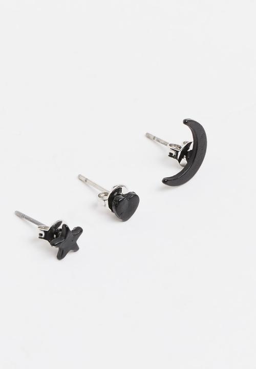 Pop Candy - Girls Earring Set Black