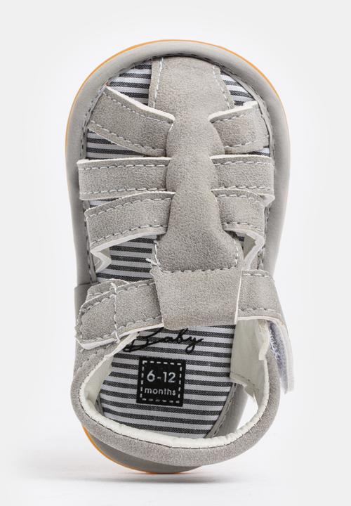 Pop Candy - Girls PU Sandals Grey