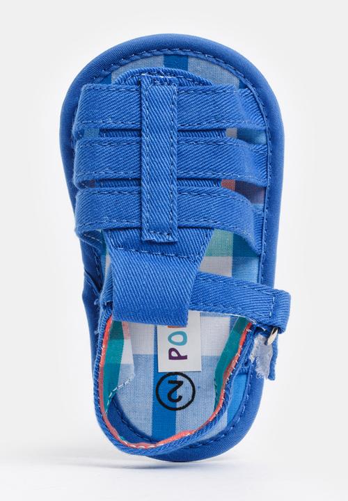 Pop Candy - Boys Canvas Sandals Blue