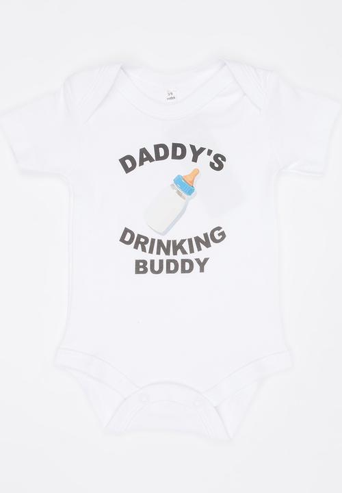 Funky Shop - Slogan Baby Grow White
