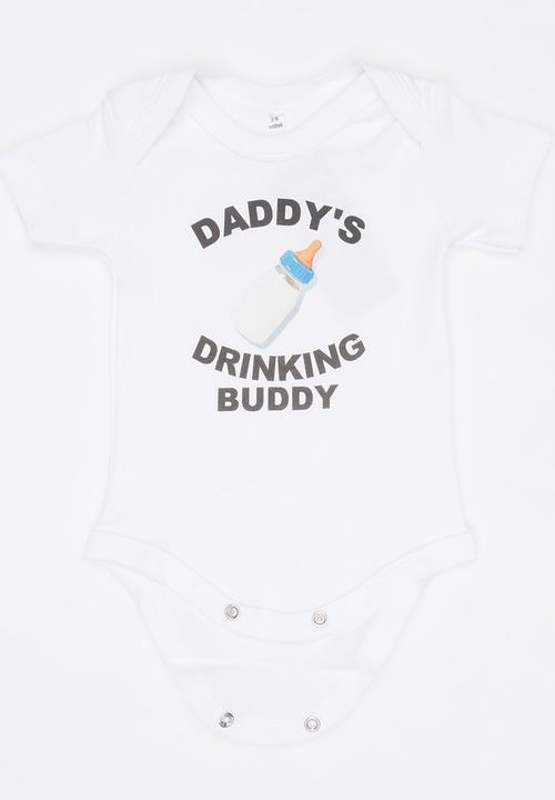 Funky Shop - Slogan Baby Grow White