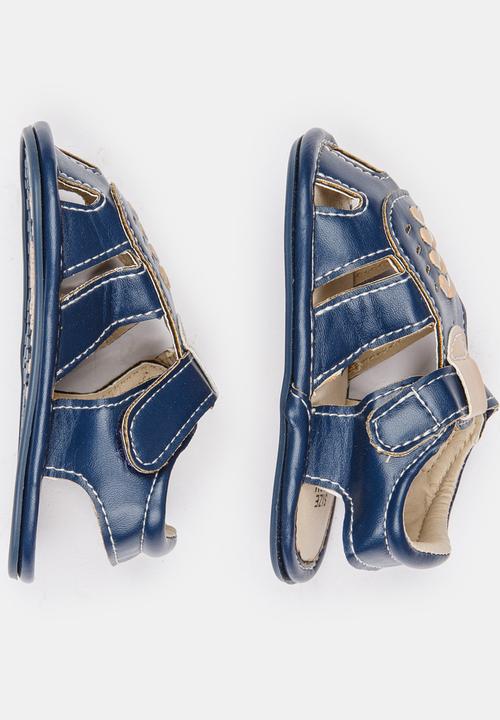 Pop Candy - Boys PU Sandals Navy