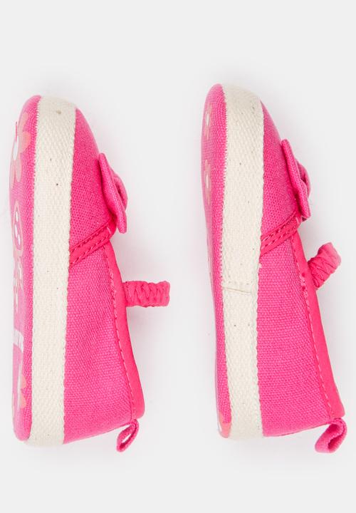 Pop Candy - Girls Bow Pumps Dark Pink