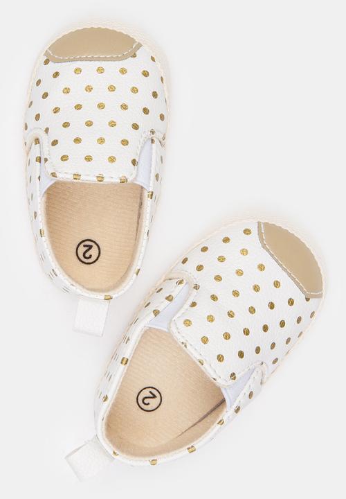 Pop Candy - Girls Printed Slip On Sneaker White