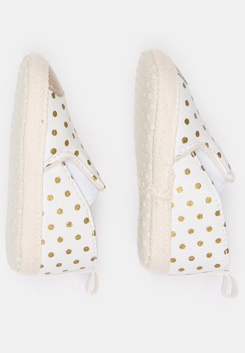 Pop Candy - Girls Printed Slip On Sneaker White