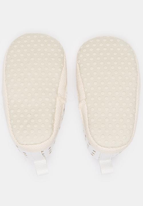 Pop Candy - Girls Printed Slip On Sneaker White