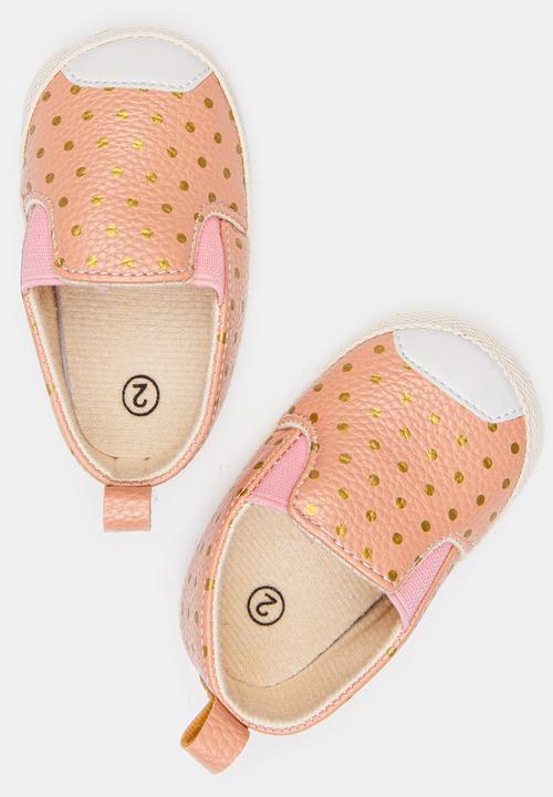 Pop Candy - Girls Printed Slip On Sneaker Mid Pink