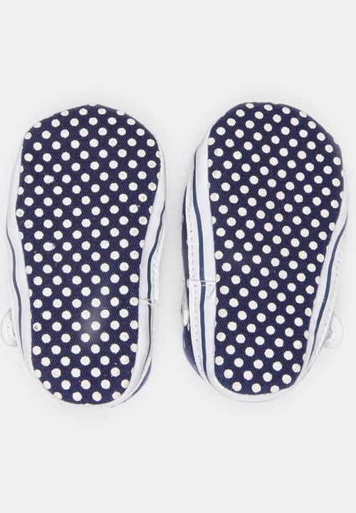 Pop Candy - Girls Spotted Pumps Navy