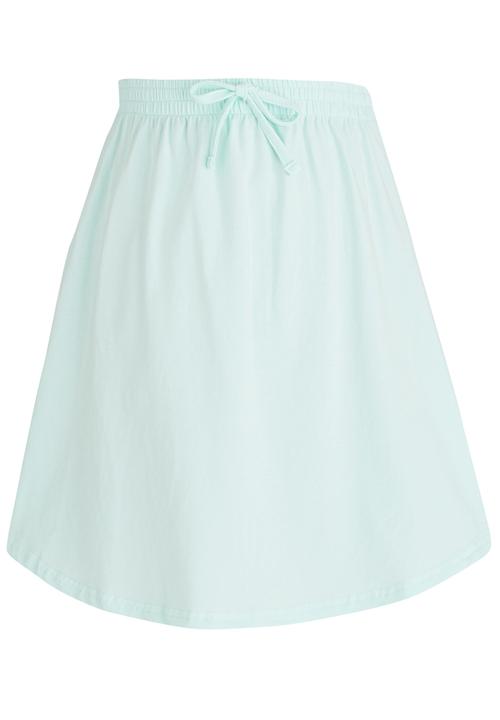 Rebel Republic - Knee Length Printed Knit Skirt Green