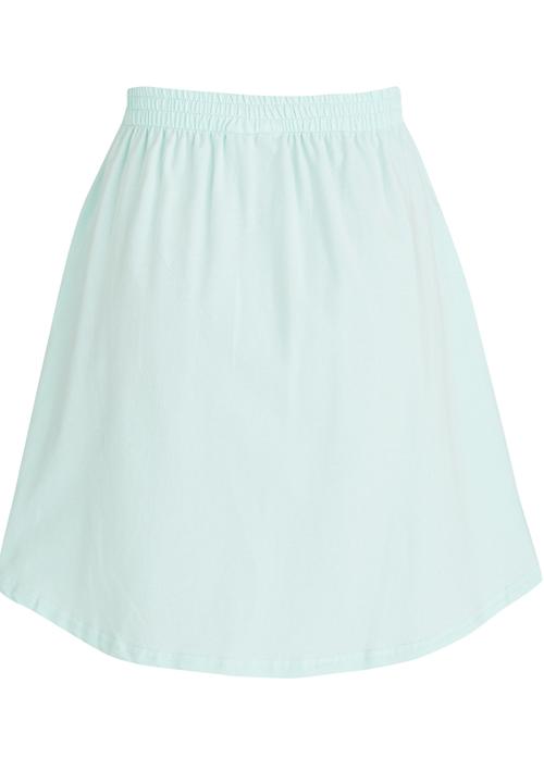 Rebel Republic - Knee Length Printed Knit Skirt Green