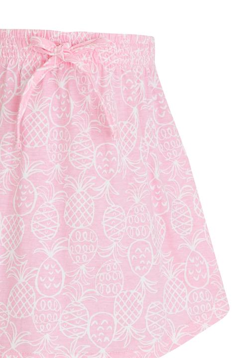 See-Saw - Knee Length Printed Knit Skirt Mid Pink