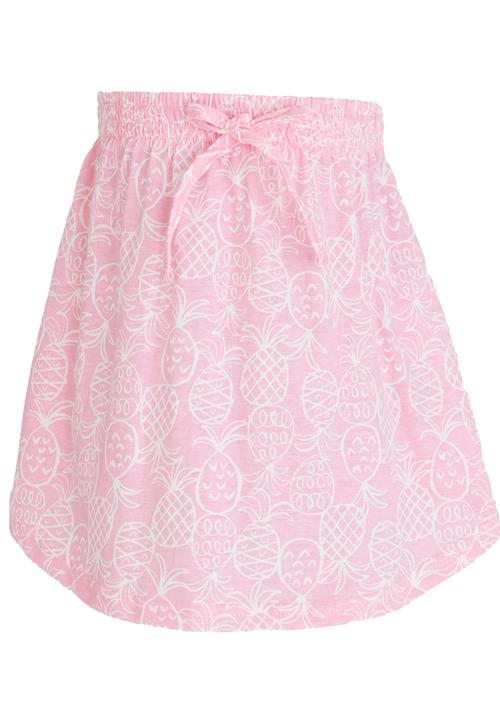 See-Saw - Knee Length Printed Knit Skirt Mid Pink