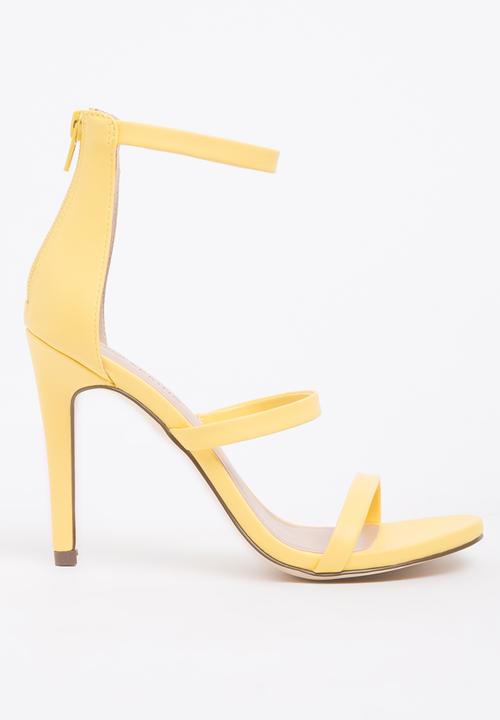 pale yellow high heels