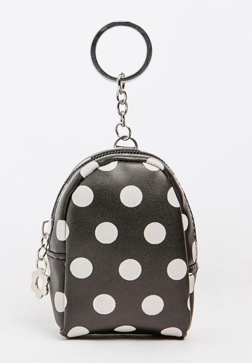 Pop Candy - Girls Spot Backpack Coin Purse Black
