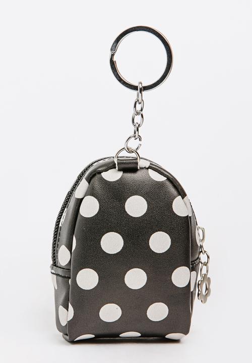 Pop Candy - Girls Spot Backpack Coin Purse Black