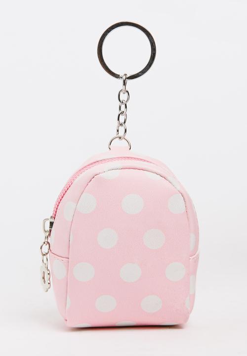 Pop Candy - Girls Spot Backpack Coin Purse Pale Pink
