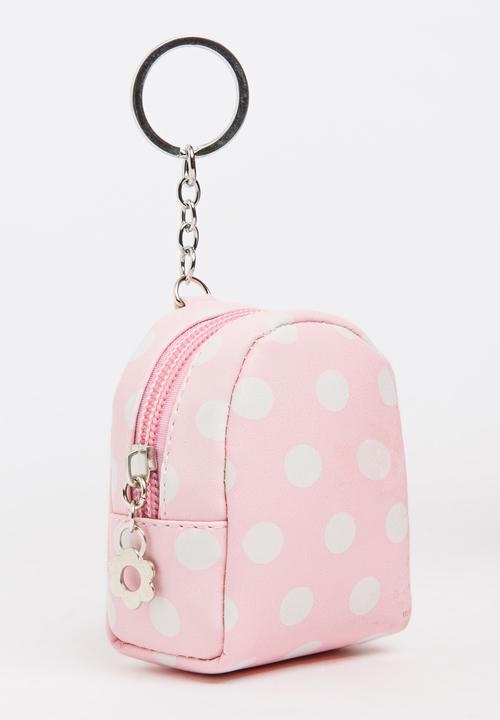 Pop Candy - Girls Spot Backpack Coin Purse Pale Pink