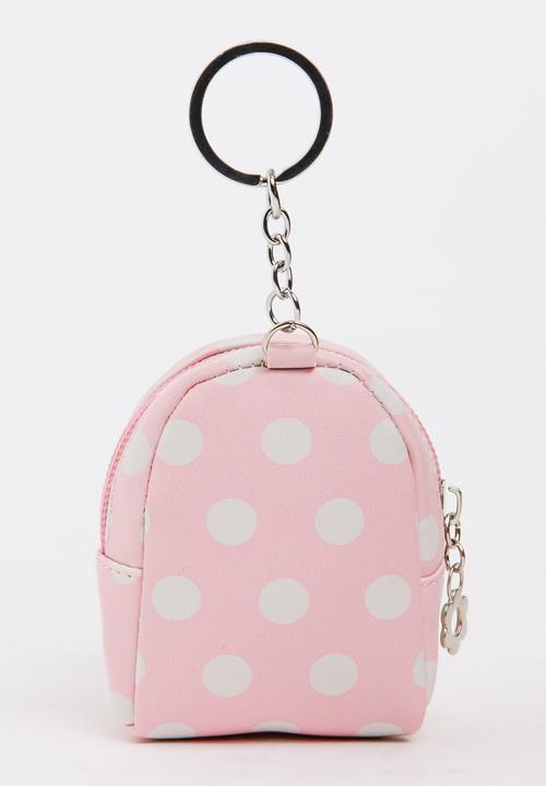 Pop Candy - Girls Spot Backpack Coin Purse Pale Pink