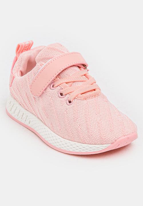 Pop Candy - Fabric Top Sneakers Pale Pink