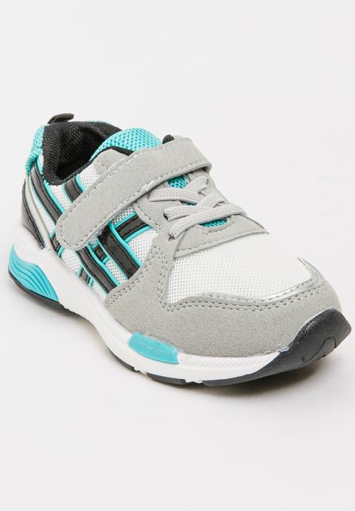 Pop Candy - Boys PU Suede Sneakers Grey