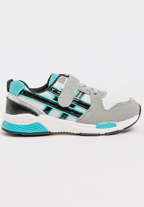 Pop Candy - Boys PU Suede Sneakers Grey