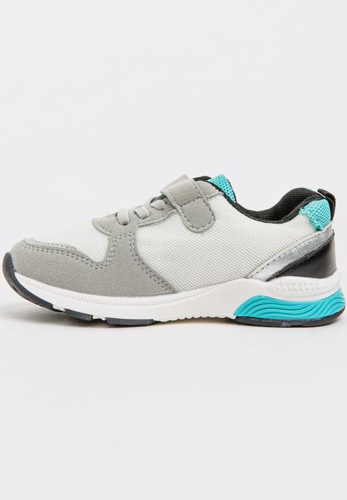 Pop Candy - Boys PU Suede Sneakers Grey