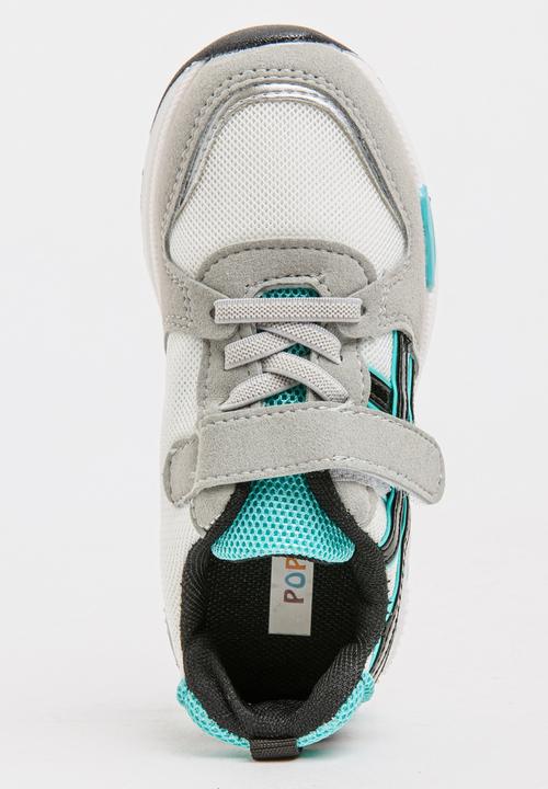 Pop Candy - Boys PU Suede Sneakers Grey