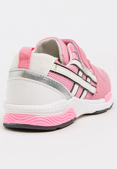 Pop Candy - Girls PU Suede Sneakers Mid Pink