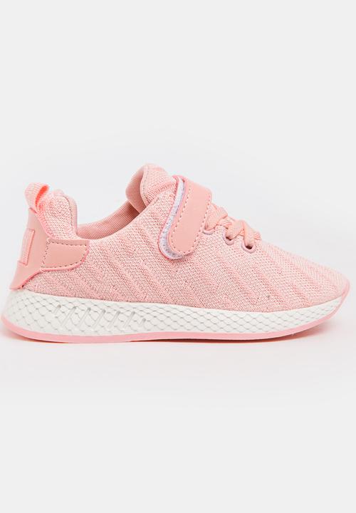 Pop Candy - Fabric Top Sneakers Pale Pink