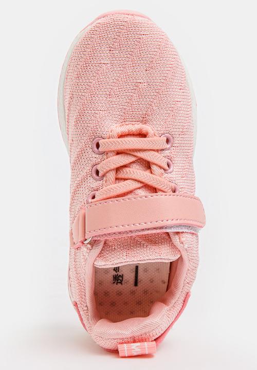 Pop Candy - Fabric Top Sneakers Pale Pink