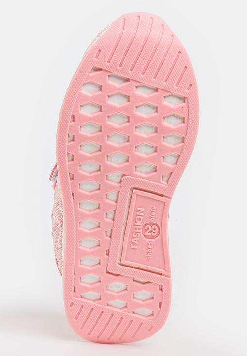 Pop Candy - Fabric Top Sneakers Pale Pink