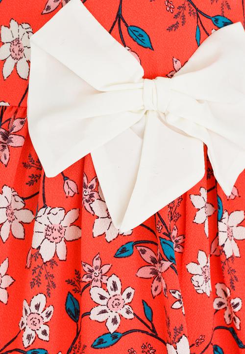 See-Saw - Fit & Flare Chiffon Dress Multi-colour