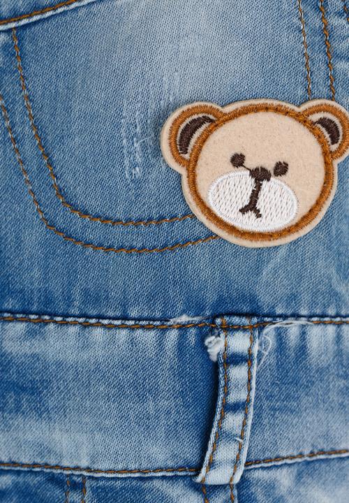 Pop Candy - Boys Dungaree Blue