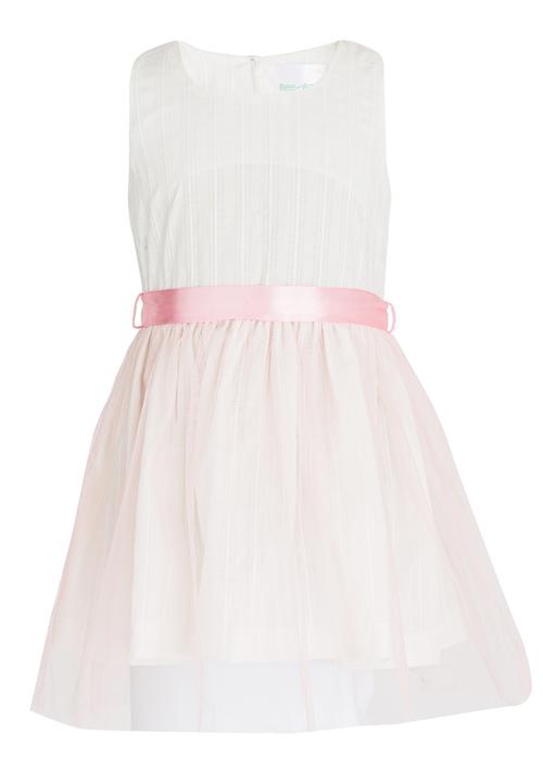 See-Saw - Mesh Overlay Dress Multi-colour