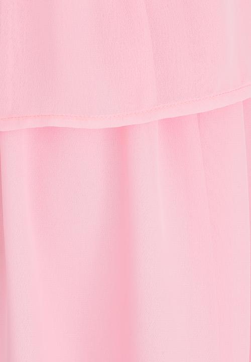 Rebel Republic - Chiffon Hi-Low Dress Pale Pink
