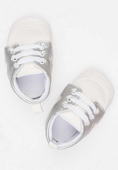 Pop Candy - Lace Up Pu Sneaker Silver