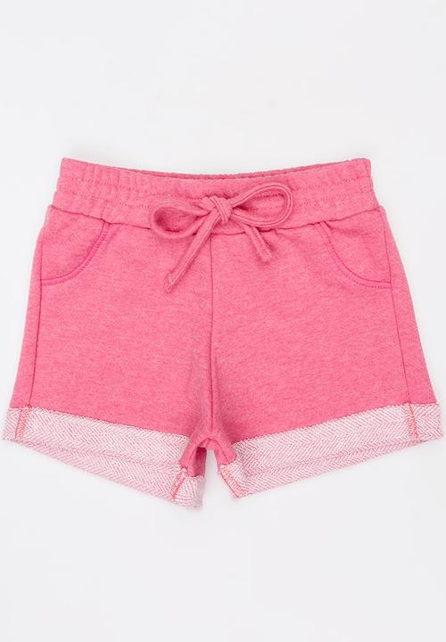 See-Saw - Fleece Shorts Dark Pink