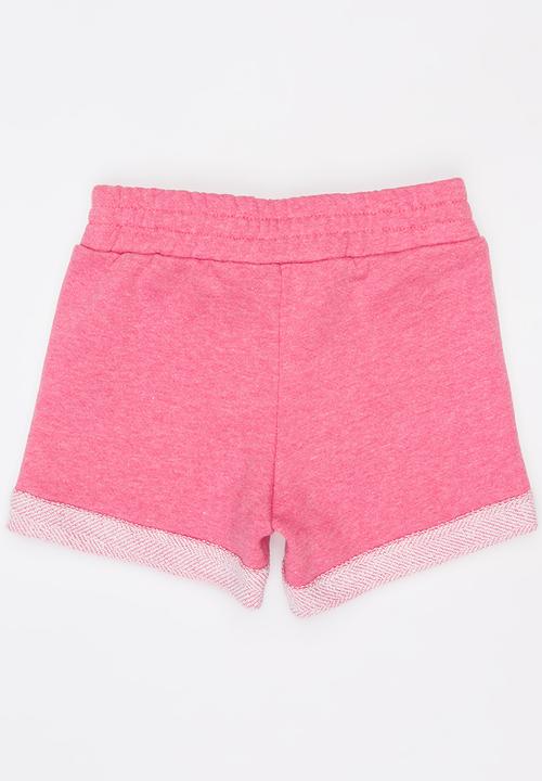 See-Saw - Fleece Shorts Dark Pink