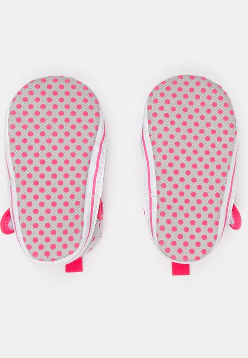 Pop Candy - Girls Spotted Pumps Grey