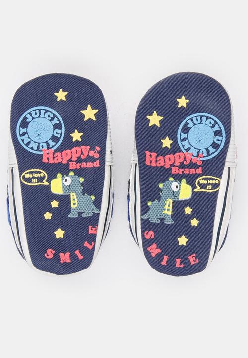 Pop Candy - Boys Velcro Strap Sneaker Blue