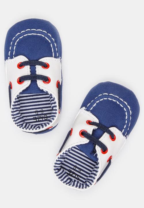 Pop Candy - Boys Boat Shoe Dark Blue