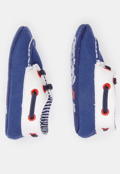Pop Candy - Boys Boat Shoe Dark Blue