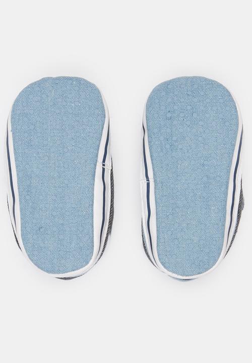 Pop Candy - Boys Velcro Strap Sneaker Blue