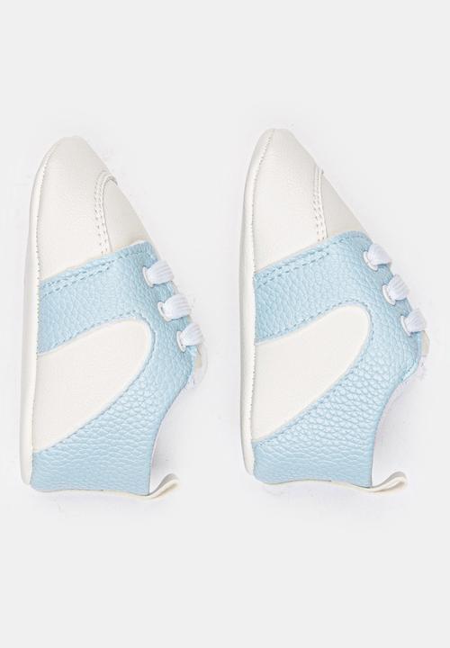Pop Candy - Boys PU Sneaker Pale Blue