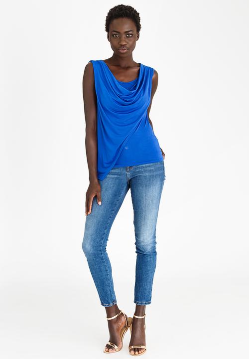 edit - Drape Wrap Over Top Cobalt