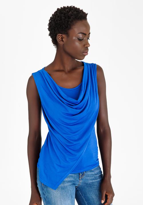 edit - Drape Wrap Over Top Cobalt